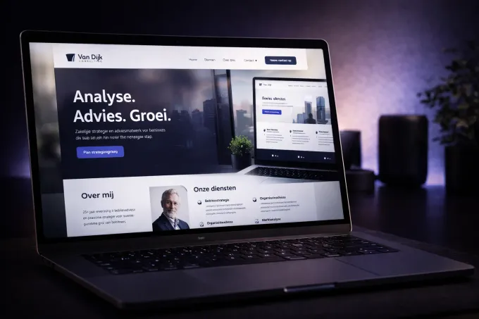 Zakelijke website als projectvoorbeeld