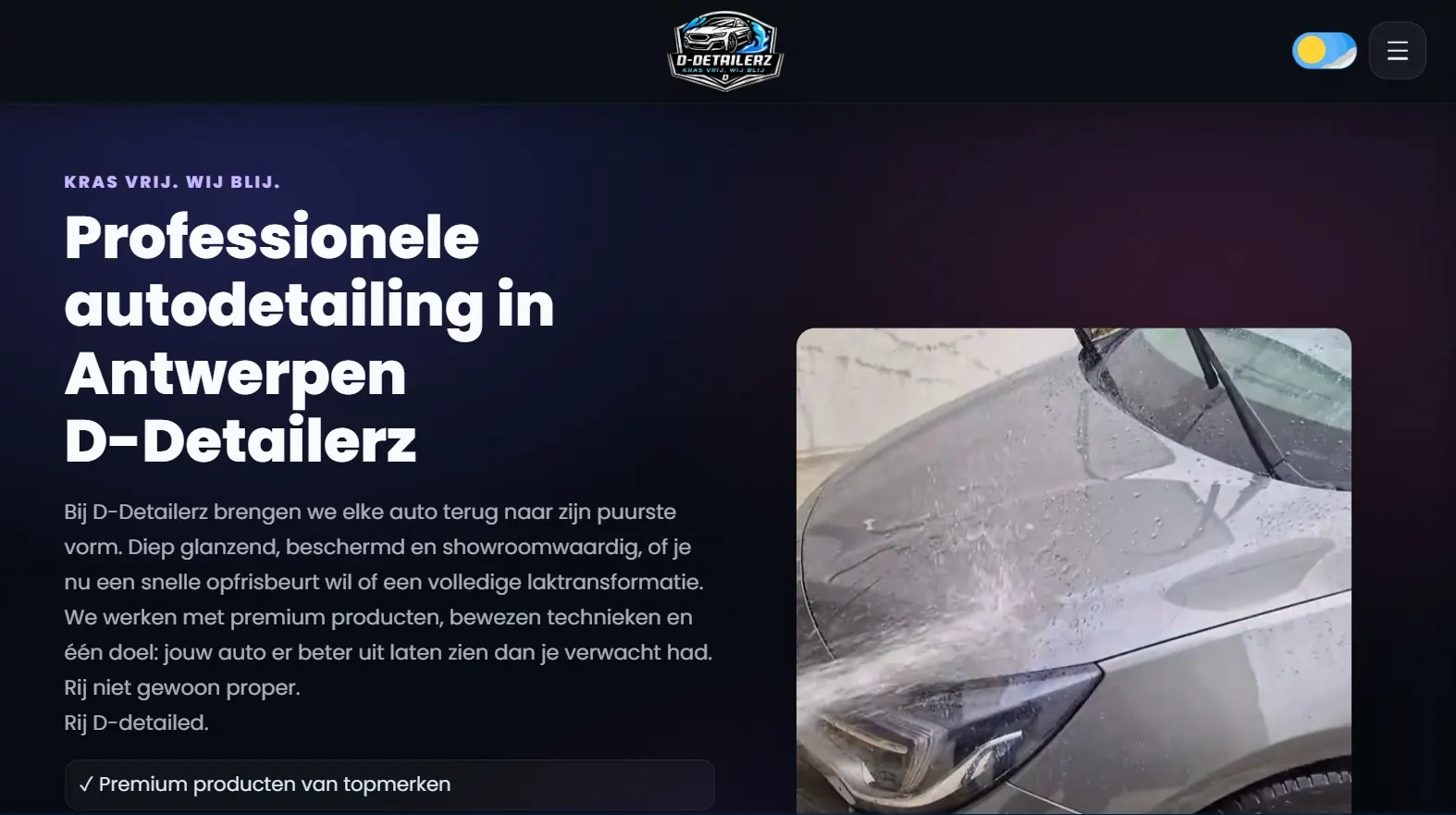 Website van D-Detailerz