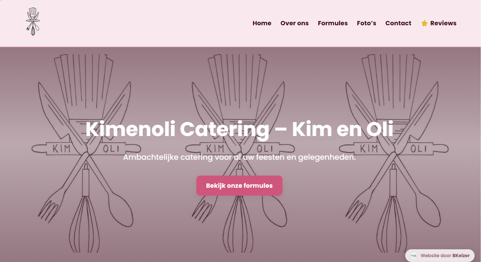 Screenshot van Kimenoli Catering